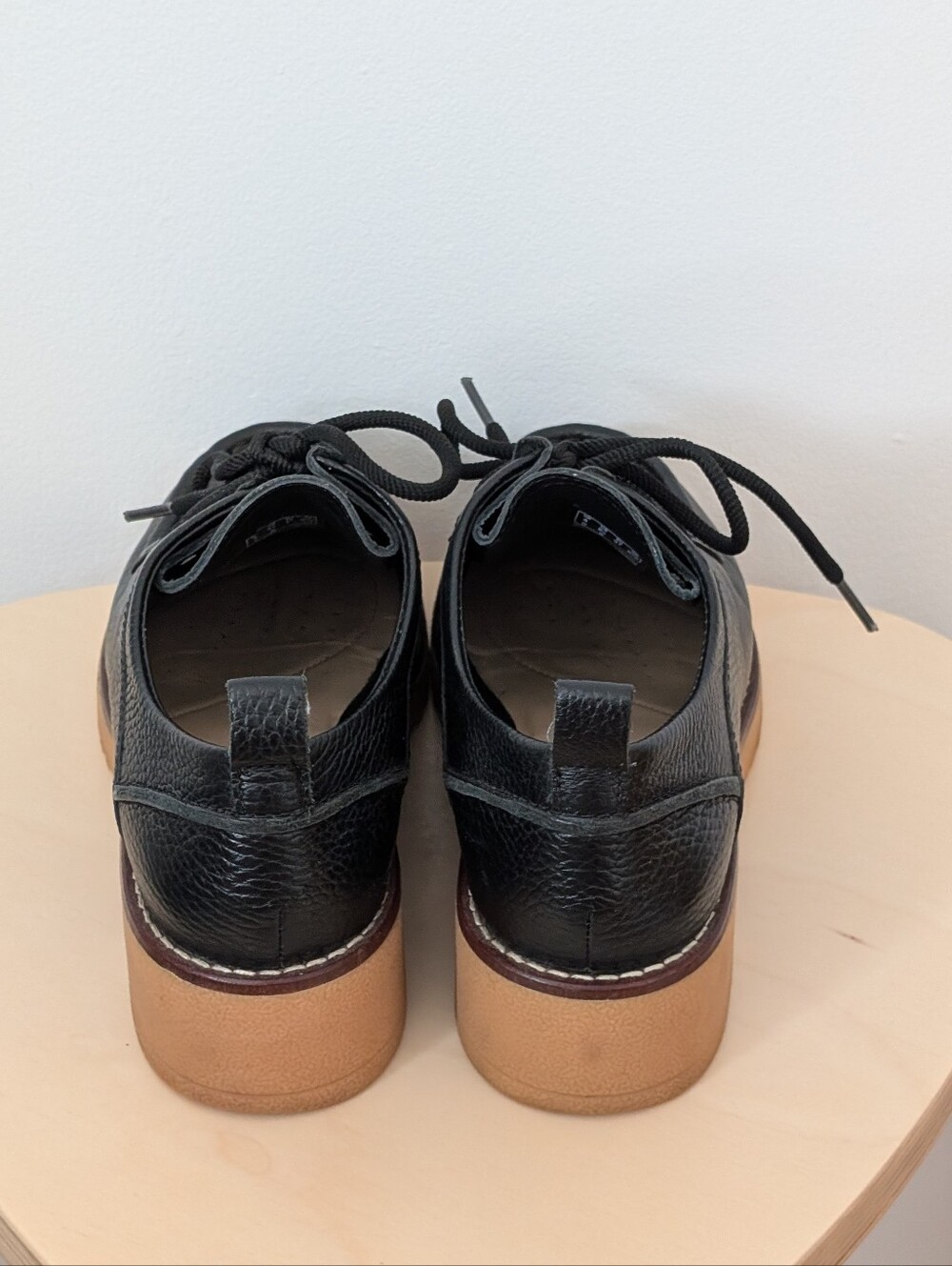 Clarks black leather platform loafers - Eden - size 6.5 - Picture 9 of 11